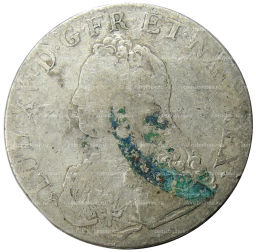 1 экю 1726 года B Франция (Людовик XV)