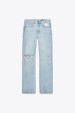 ZW COLLECTION STRAIGHT MID-WAIST JEANS - Zara фото 6