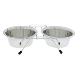 Набор из 2 мисок на подставке, 2 х 450 мл - Пижон фото 2