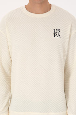 Erkek Krem Sweatshirt - U.s. polo assn фото 6