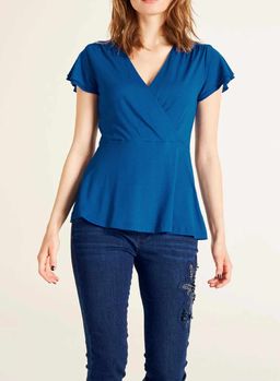 Блузка, синяя