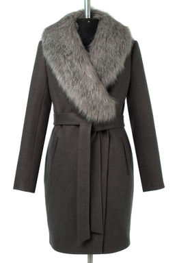 02-3072 Пальто женское утепленное (пояс) - El podio фото 16