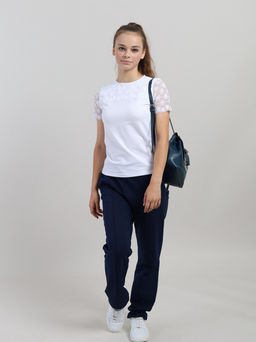 CRB wear / CWJG 63915-20 Джемпер для девочки,белый/Ex.Cherubino  фото 2