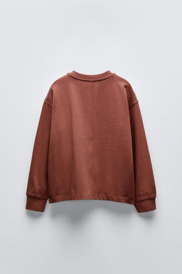 HEAVY JERSEY LABEL T-SHIRT - Zara фото 24