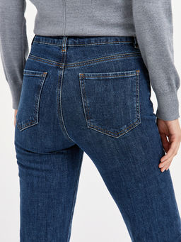 женские брюки клеш в синем цвете - Glenfield фото 6