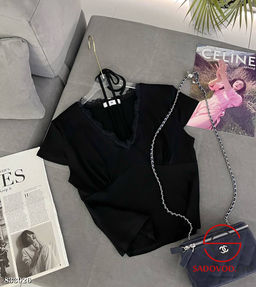 Футболка женская с гипюром