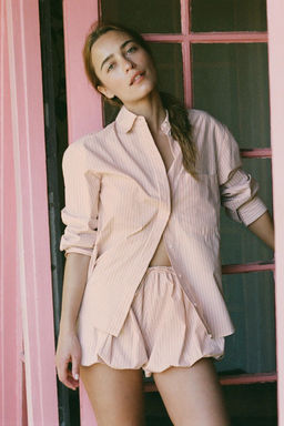 STRIPED COTTON SHIRT - Zara фото 2