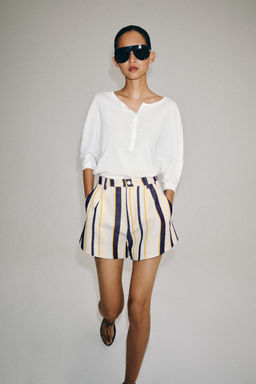 SHORTS RAYA PLIEGUE ZW COLLECTION / Multicolor - Zara фото 3