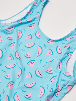 Esnek Kuma?tan Bask?l? K?z ?ocuk Etekli Mayo - Waikiki фото 3