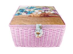 Gamma SBJ-005 шкатулка для швейных принадлежностей 31.5 х 31.5 х 19 см Ромашки  фото 9