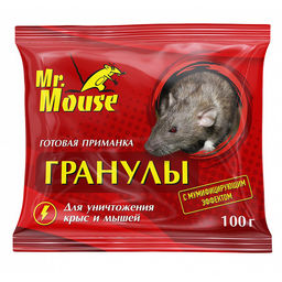 Гранулы от грызунов "Mr.Mouse" 100г