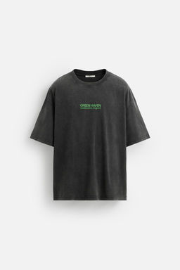 WASHED TEXT T-SHIRT - Zara фото 7