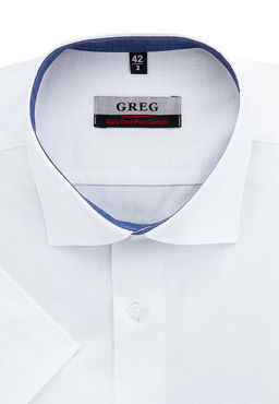 Сорочка мужская короткий рукав GREG 100/101/510/RZS/1
