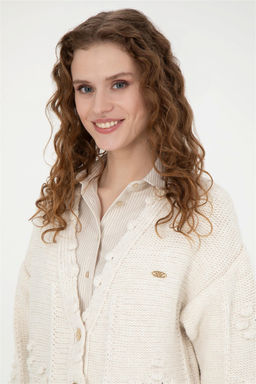 Женский трикотажный кардиган с камнями - U.s. polo assn фото 2