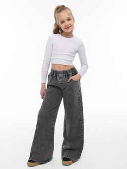 Джинсы-палаццо для девочек - СИНЯЯ МОДА фото 3