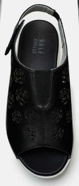 Сандалии Ralf Ringer Ula из натуральной кожи на платформе черные  фото 8