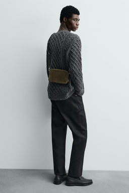 LEATHER CROSSBODY BAG - Zara фото 2