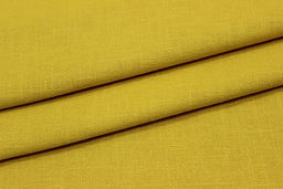 Конопля с хлопком-диагональ цв.Горчично-желтый, ш.1.4м, конопля-80%, хлопок-20%, 220гр/м.кв - Купава фото 5