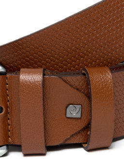 Kahverengi Denim Kemer