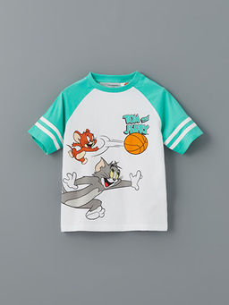 Tom ve Jerry Bask?l? Erkek ?ocuk Ti??rt ve ?ort 2li