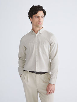 Regular Fit Uzun Kollu Gabardin Erkek G?mlek