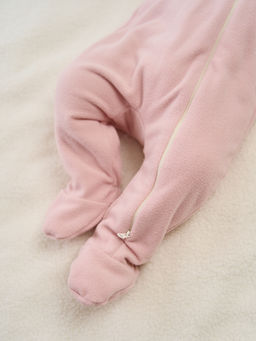 Комбинезон флисовый с закрытой ножкой Роза 0+ - Bungly фото 8