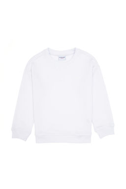 Erkek _ocuk Beyaz Basic Bisiklet Yaka Sweatshirt - U.s. polo assn фото 2