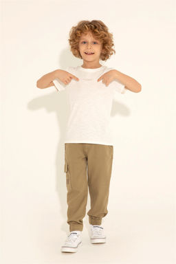 Футболка цвета экрю для мальчика - U.s. polo assn фото 6