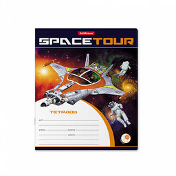 Цена за 280 шт. Тетрадь школьная ученическая ErichKrause Space Tour, 12 листов, клетка (в плёнке по 10 шт.)  фото 6