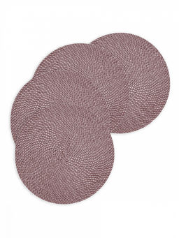 Набор салфеток сервировочных D38, 4 шт лиловый полипропилен - Denastia фото 4