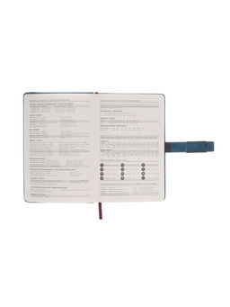 Ежедневник недатированный А5, с хлястиком, 112 листов, в линейку, пвх, синий - Simaland фото 7