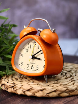 Часы-будильник "Time buddy", orange (12,5х9,5 см)