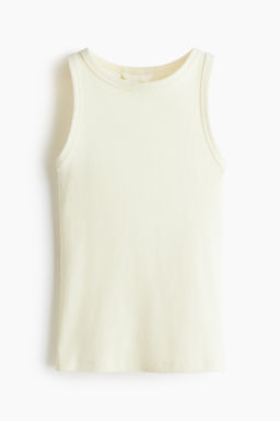 Camiseta sin mangas en algod?n acanalado