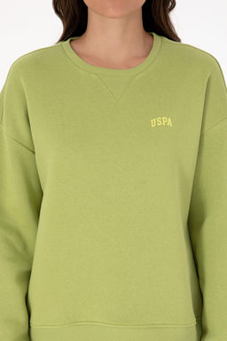 Kad_n F_st_k Ye_ili _ardonlu Bisiklet Yaka Basic Sweatsh_rt - U.s. polo assn фото 6