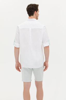 U. S. Polo Assn Мужская белая рубашка с длинным рукавом - U.s. polo assn фото 5