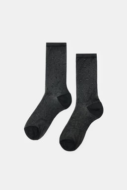 RHINESTONE KNEE-HIGH SOCKS - Zara фото 2