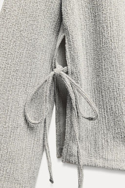 TEXTURED TOP WITH BOW - Zara фото 7