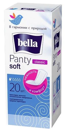 BELLA прокладки ежеднев. PANTY SOFT CLASSIC (20шт)