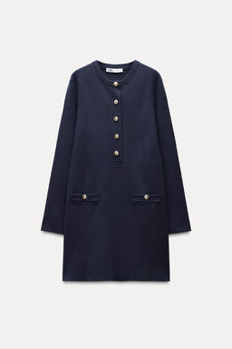 PLAIN KNIT MINI DRESS - Zara фото 5