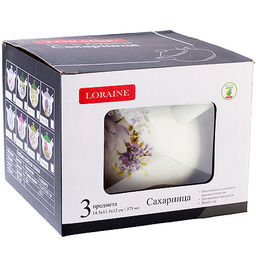 60238 Сахарница с крышкой 375мл с ложкой 3пр Очарование доломит LR (х36) - Mayer&boch фото 3