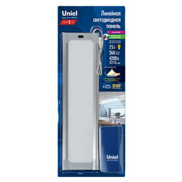 ULI-F42-7,5W4200K/DIM SENSOR IP20 SILVER Панель линейная светодиодная ультратонкая, с бесконтактным выключателем, диммер.460х120х11мм. 260Lm. Серебристый. ТМ Uniel