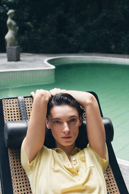 FINE WOOL POLO SHIRT
