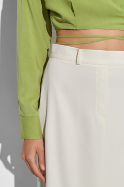 Рубашка укороченная из мягкого хлопка с завязками - Mollis фото 3