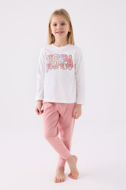 Кремовый пижамный комплект для девочки