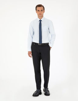 A__k Mavi Regular Fit Uzun Kollu Basic G_mlek