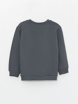 Bisiklet Yaka Uzun Kollu Mickey Mouse Bask?l? Erkek Bebek Sweatshirt - Waikiki фото 2