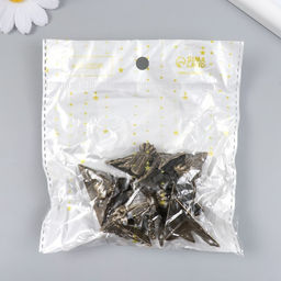 Цена за 8 шт. Уголок (ножка) для шкатулки металл «Фигурная», бронза, 2.9×4 см