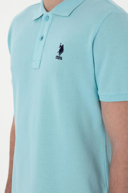 Erkek Slim Fit Polo Yaka A__k Mavi Basic Ti__rt Sepette S_rpriz _ndirim - U.s. polo assn фото 7