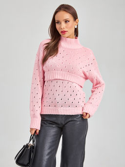 Свитер укороченный