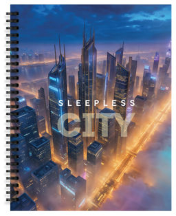 Тетрадь 48 л. А5 клетка, на гребне, офсет БУКВЫ ГОРОДА мелованный картон, ВД-лак - Buro фото 5